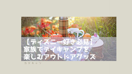 【ディズニー好き必見】家族でデイキャンプを楽しむアウトドアグッズ