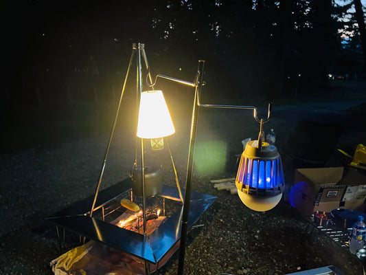紫外線の効果で蚊や虫を退治して快適なキャンプを。